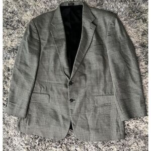 Baracuta Gray Wool Viscose Blazer 48R Vintage Designer